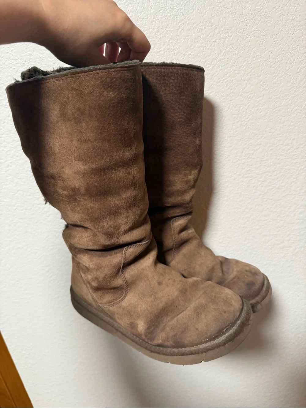 UGG Australia Roseberry Lace Up Boots Fur Lined Womens Size 7
